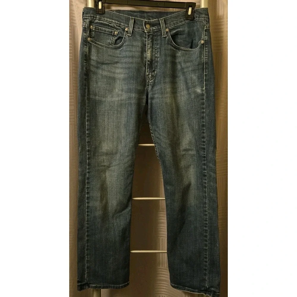 Levis 514 Jeans Mens‎ 34x30 (Fits 34x29) Medium Blue Denim Slim Straight Medium
